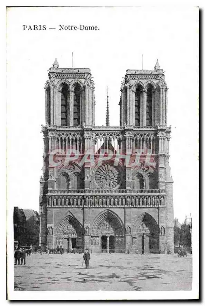 PARIS — Notre-Dame. — Editora: Graphphil, número de série não visível. - Frente