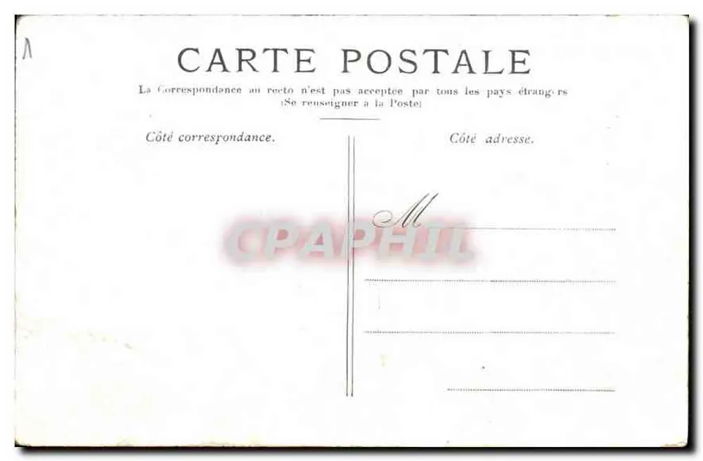 Paris — A Praça da Concórdia - Verso