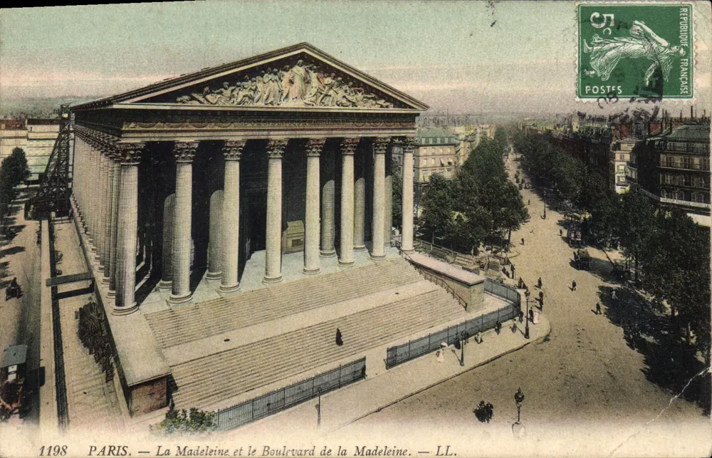 Paris — Die Madeleine und der Boulevard de la Madeleine — LL. — Nr. 1198 - Vorderseite