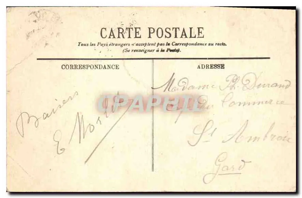 Paris — Die Madeleine und der Boulevard de la Madeleine — LL. — Nr. 1198 - Rückseite