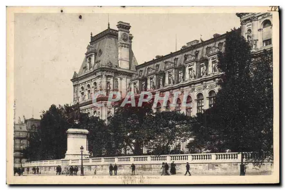 Paris - Hotel de Ville da Cidade de Versailles — editor Bernard, Paris, n° 777 - Frente