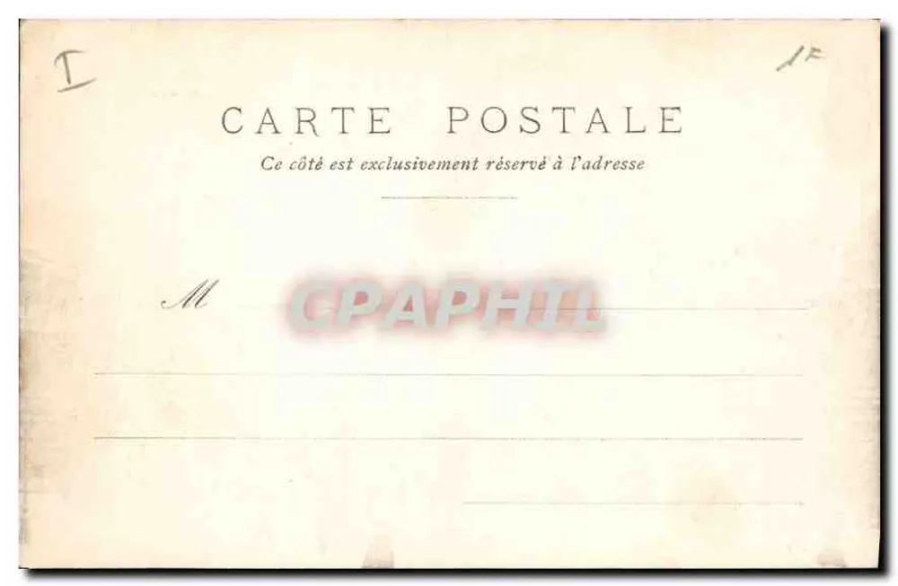 Corte do Louvre — Paris — editor anônimo, n° de série 68 - Verso
