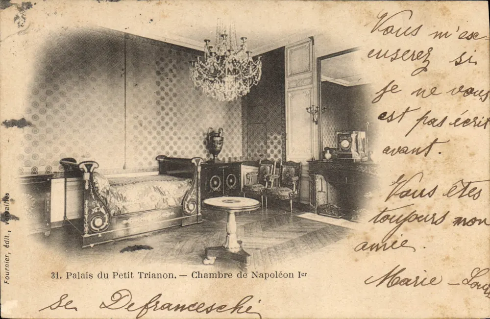 Palast des Petit Trianon — Zimmer von Napoleon I — Fournier, Verlag, Vézinautes - Vorderseite