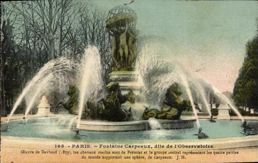 Paris — Fontaine Carpeaux, genannt Observatoire — Verlag J.H. - Vorderseite