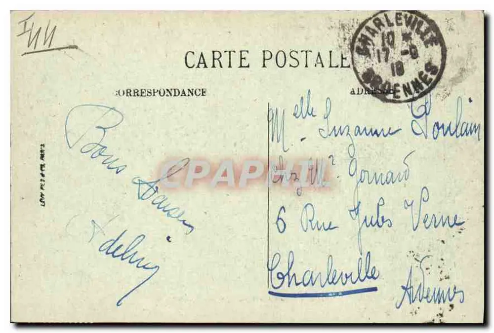Paris — Palast des Präsidenten der Abgeordnetenkammer — LL. Nr. 639 - Rückseite