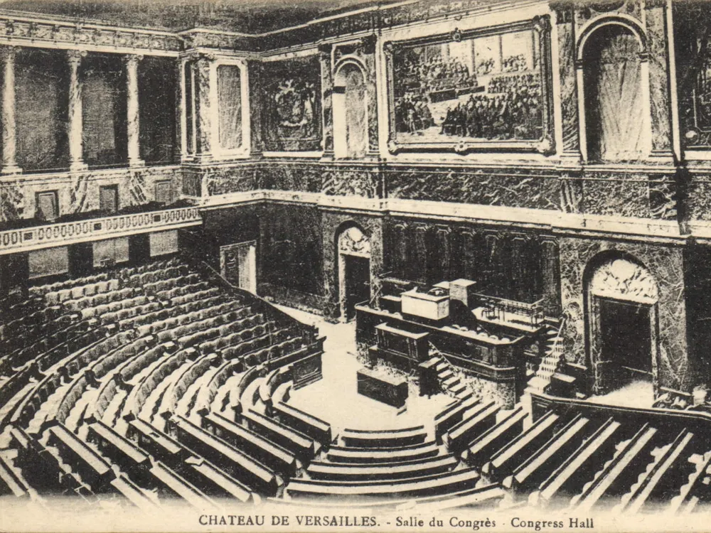 Castillo de Versalles — Sala del Congreso — Editor Cassé, Versalles - Anverso