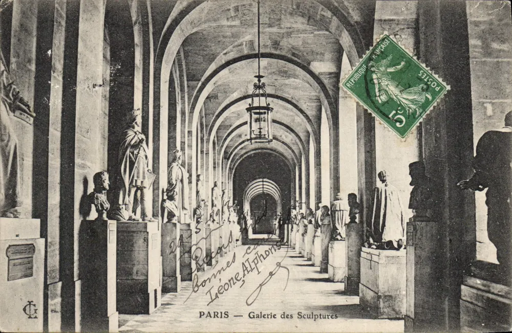 Paris — Galeria das Esculturas — Editor C. Bonnes, Alphonse - Frente