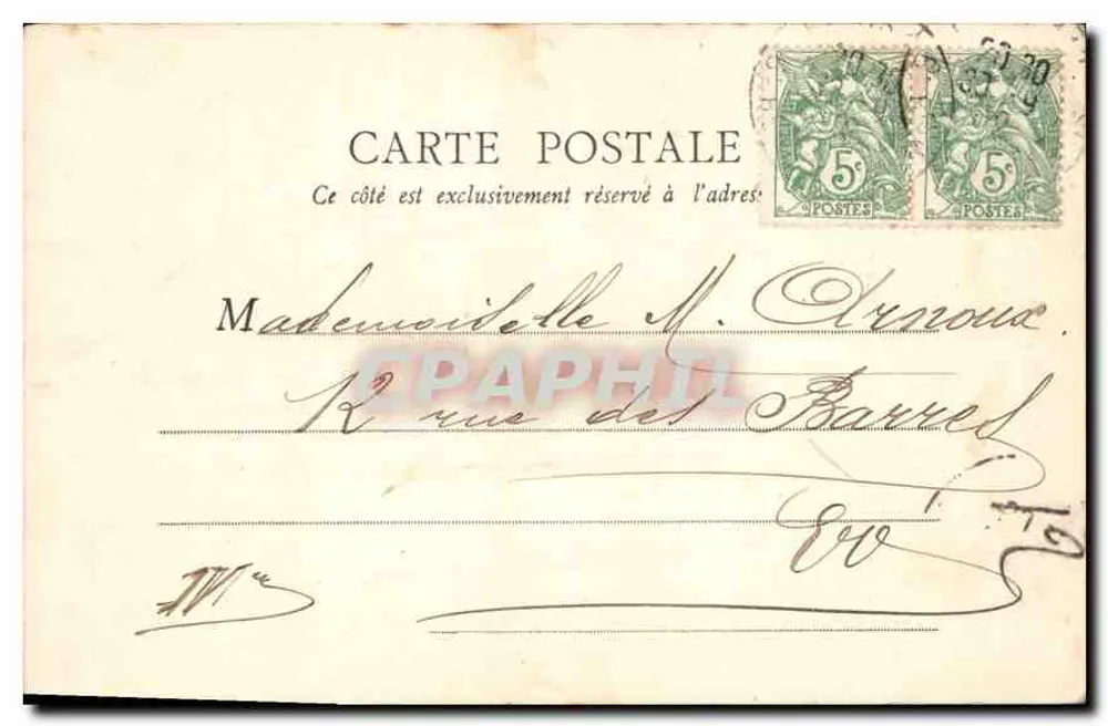 Monumento de Victor Hugo — Paris — B. F., Paris, n° 178 - Verso