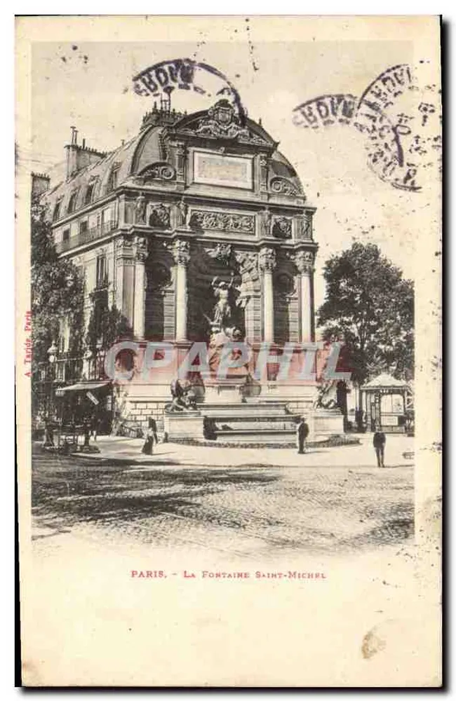 Paris - Fonte Saint-Michel — A. Tardis, Paris - Frente