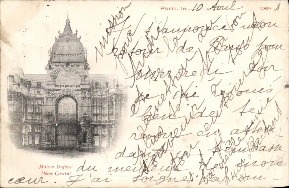 Maison Dufayel — Dôme Central — éditeur non visible - Recto