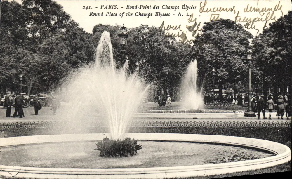 Paris - Rond-Point dos Campos Elísios — A.L. n°241 - Frente