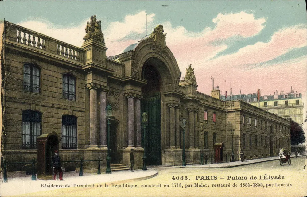 Paris — Palácio do Élysée — Residência do Presidente da República - Frente