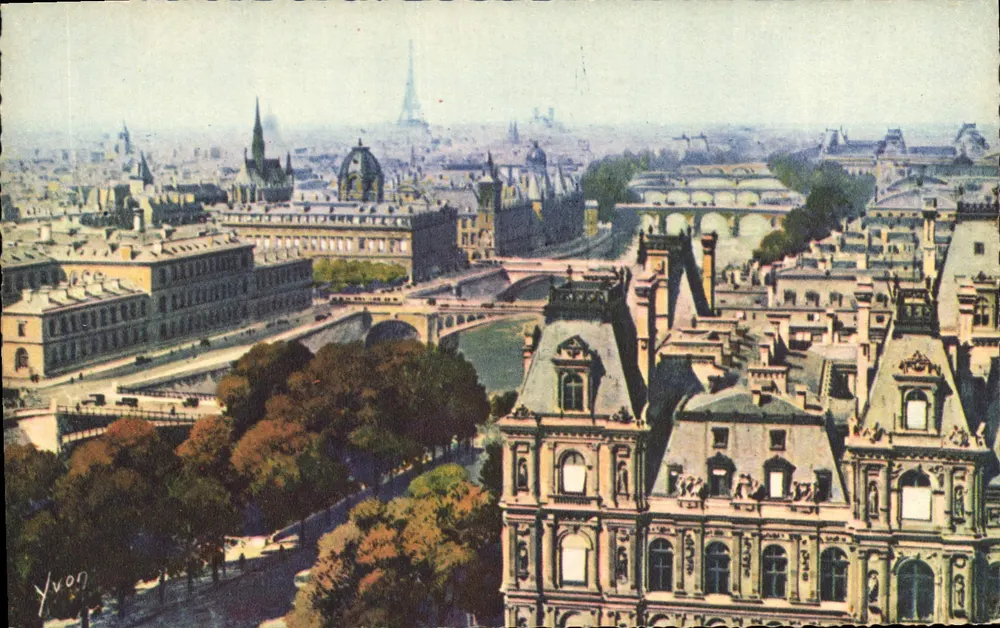 Paris — Die Brücken der Seine aus der Vogelperspektive — Éditions d’Art Yvon - Vorderseite
