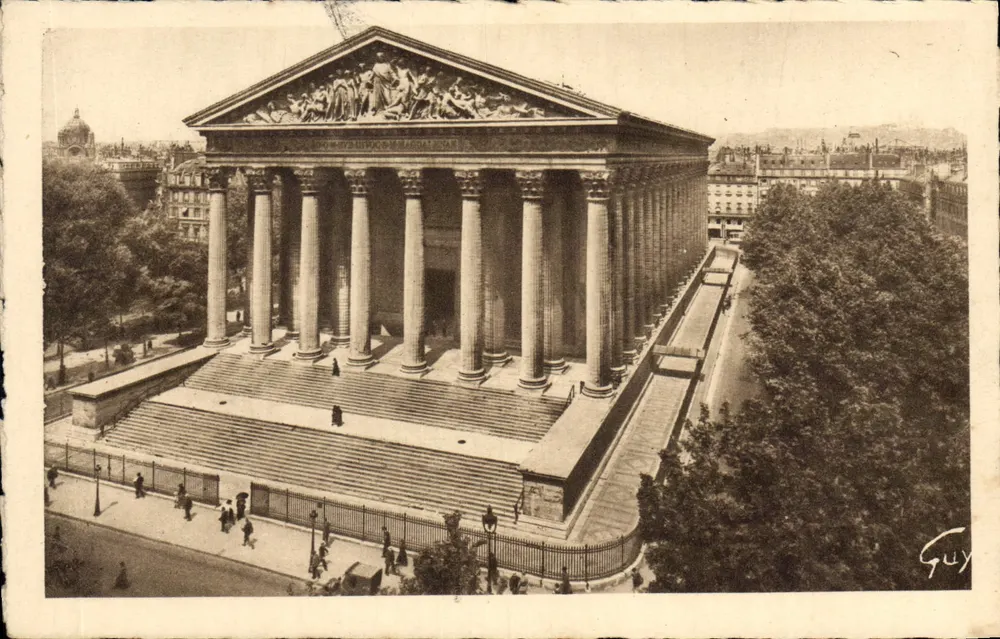 A Madeleine — Paris — Edições d'Art GUY - Frente
