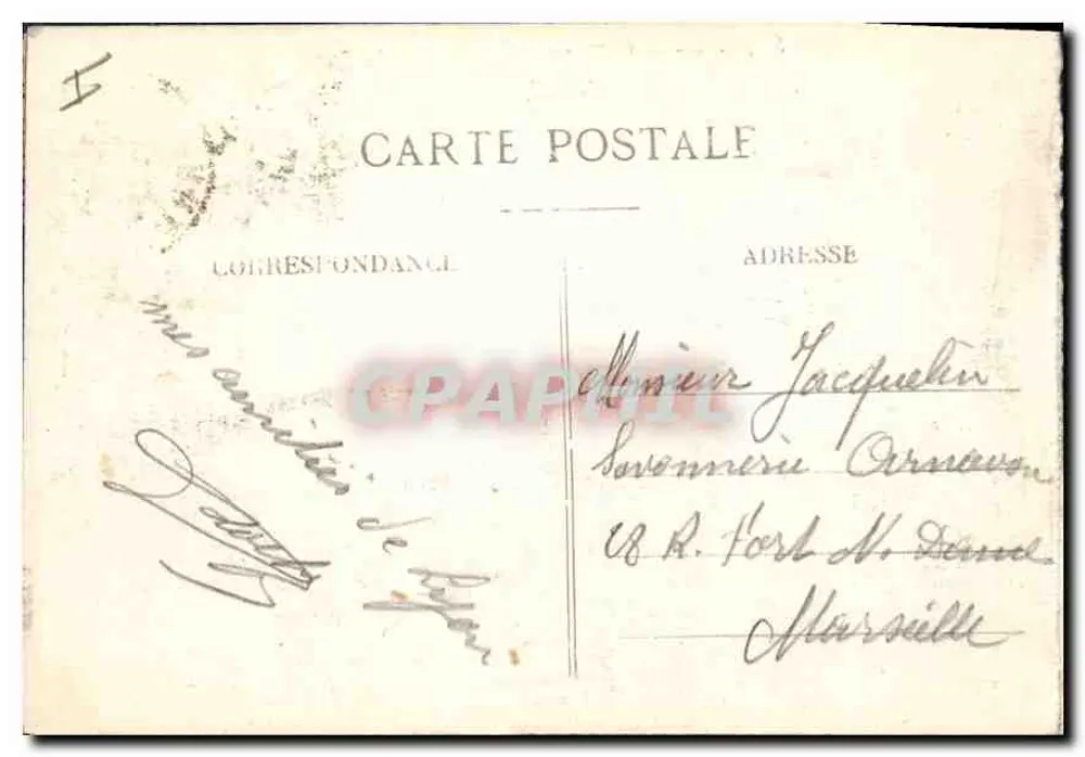 LYON — Praça dos Terreiros — editor anônimo, n° 5279 - Verso