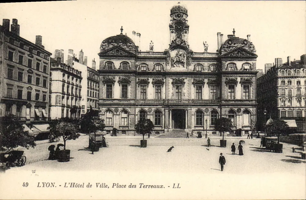 LYON - Das Rathaus, Place des Terreaux - LL - Vorderseite