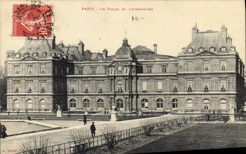 Paris - O Palácio do Luxembourg — A. Taride, Paris - Frente
