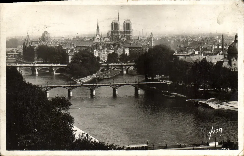 Paris — Die Stadt, Notre-Dame und die Brücken — Yvon, n°55 - Vorderseite