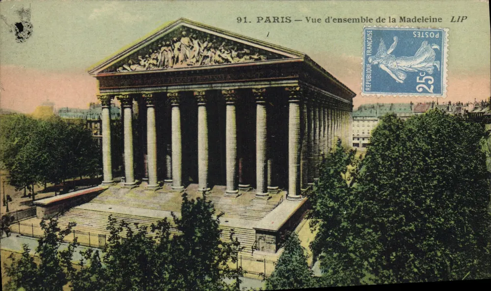 Paris — Vista geral da Madeleine — LIP - Frente