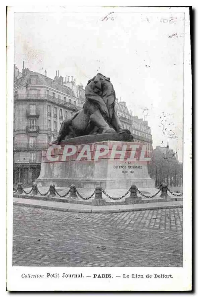 Der Löwe von Belfort — Paris — Sammlung Petit Journal - Vorderseite