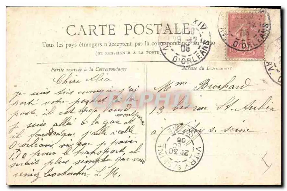Der Löwe von Belfort — Paris — Sammlung Petit Journal - Rückseite