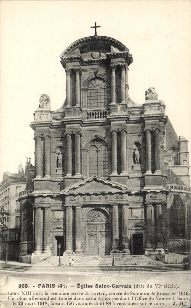 Église Saint-Gervais — Paris (4e) — Verlag L. Borsson, n° 365 - Vorderseite