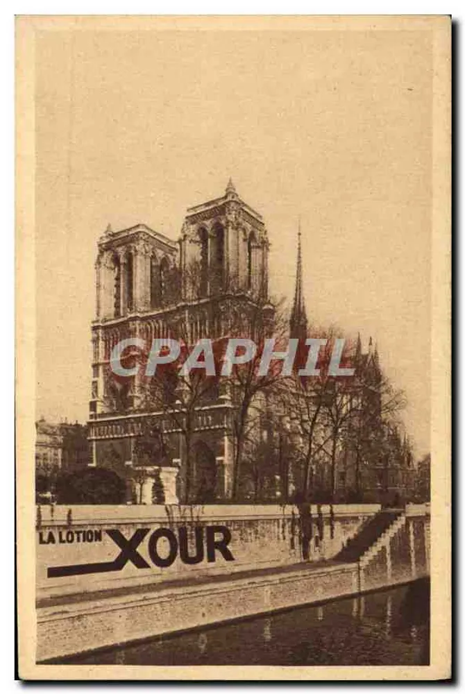 Nossa Senhora de Paris — vista da Sena — editor desconhecido, número de série não visível - Frente
