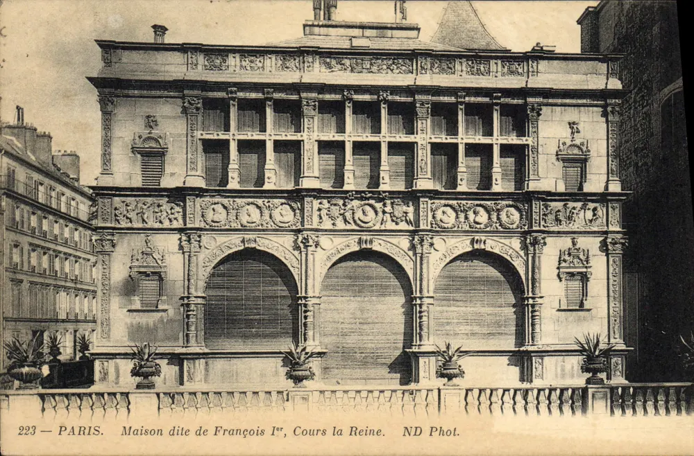 Haus genannt François Ier, Cours la Reine — Paris — ND Phot. n°223 - Vorderseite