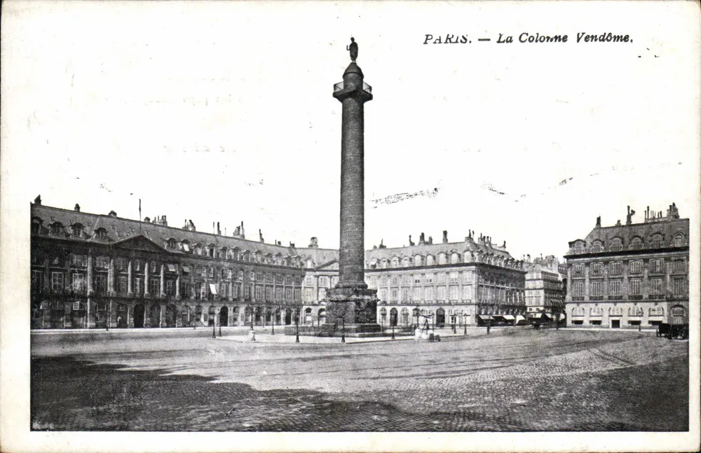 Paris — A Coluna Vendôme — Editor não identificado, número de série não visível - Frente