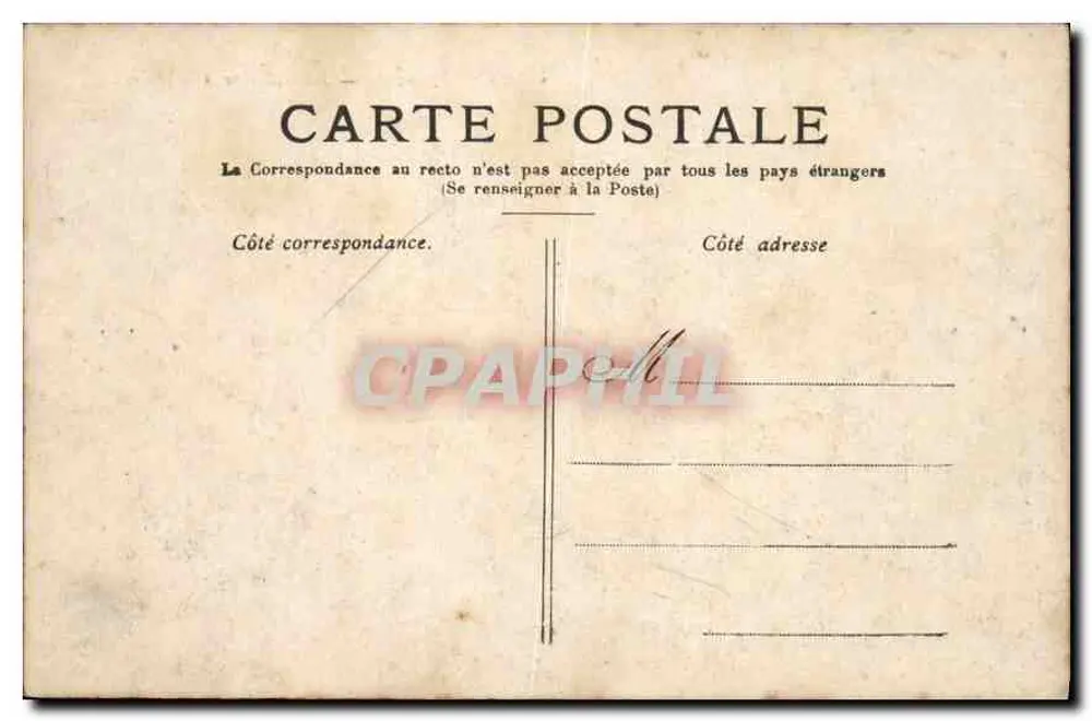 Paris — A Coluna Vendôme — Editor não identificado, número de série não visível - Verso