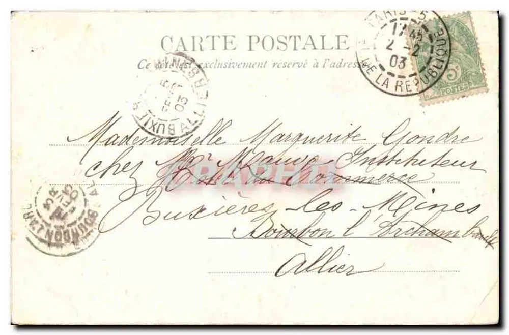 Bois de Boulogne - A Cascata — Paris — editor Paris, n° 68106 - Verso