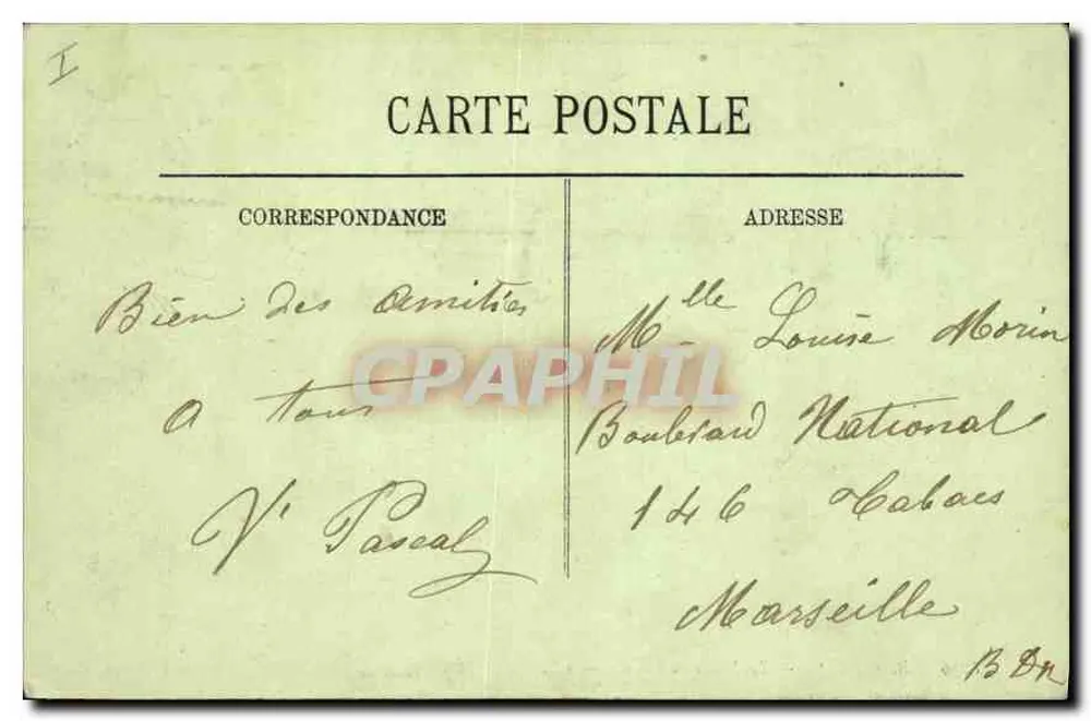 Paris (V°) — O Museu de Cluny — LL. — Editor LL, n° 1226 - Verso