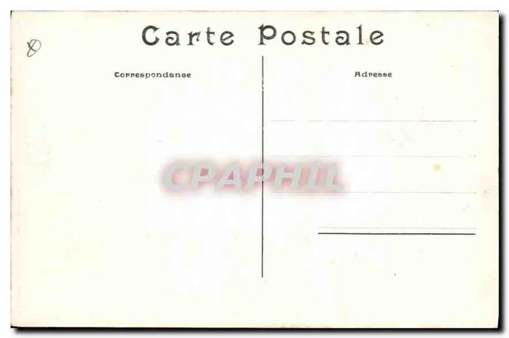 A Sorbonne e a Estátua de Auguste Comte — Paris — C.M. n°669 - Verso