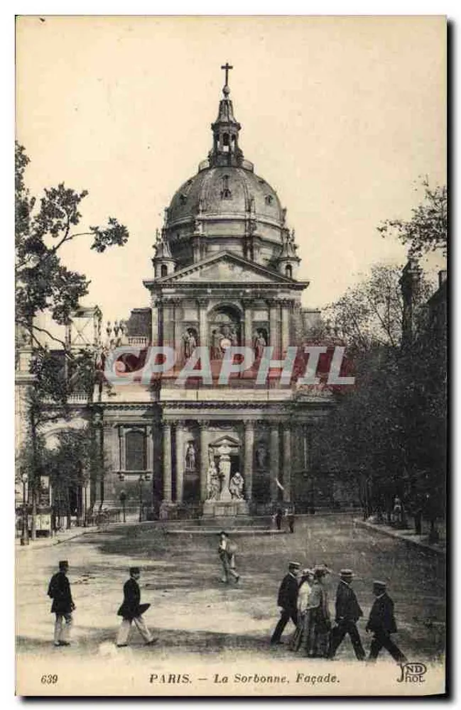 PARIS — A Sorbonne, Fachada — JNDROL, n° 639 - Frente