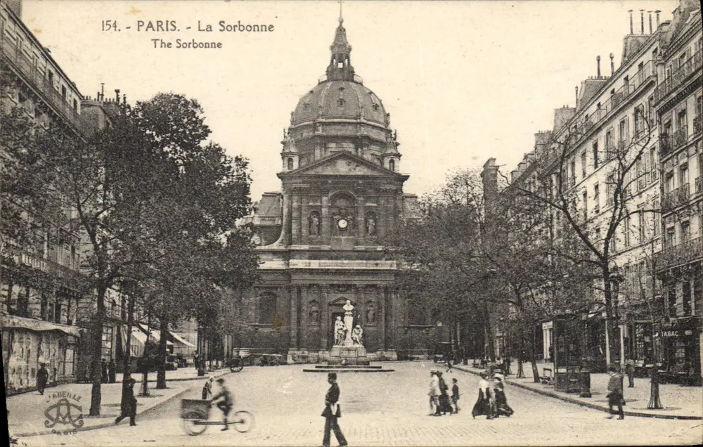 Paris - A Sorbonne — editor J. Arbeille, n° 154 - Frente