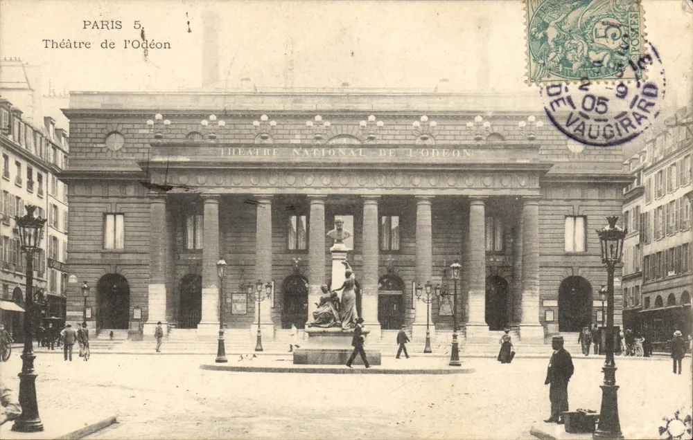 Paryż 5 — Teatr Odéon — wydawca nie widoczny - Awers