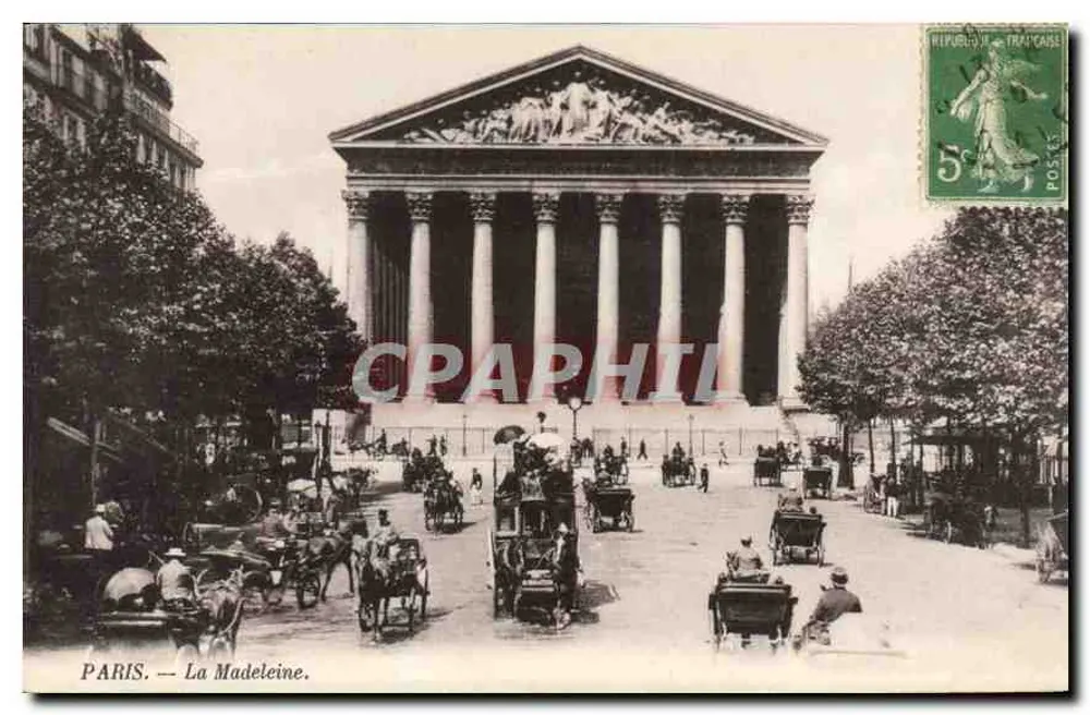 PARIS — A Madeleine — editor não visível - Frente