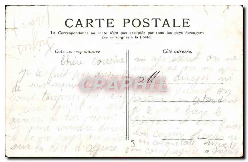 PARIS — O Grande Palácio (Champs-Élysées) — Editor não identificado - Verso