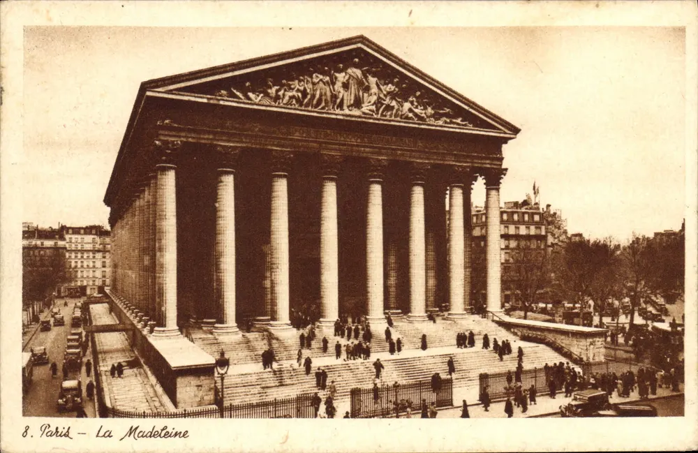 Paris - A Madeleine — editor desconhecido, n°8 - Frente