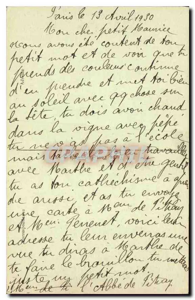 Paris - Jardin du Luxembourg - Der Bassin — J.H. n°1414 - Rückseite