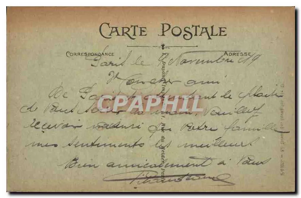 Paris — O Domo dos Invalidos — L. D. - Verso