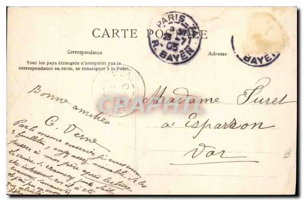 La Chapelle Commémorative du Bazar de la Charité — Paris — C. L. C. — n° 674 - Verso
