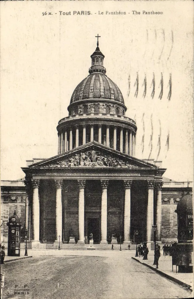 O Panteão — Paris — Editor F.P. Paris, n° 56 - Frente