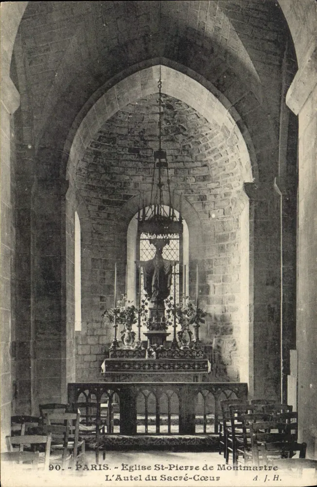 Der Altar des Heiligen Herzens — Kirche Saint-Pierre von Montmartre — A. J. H. - Vorderseite