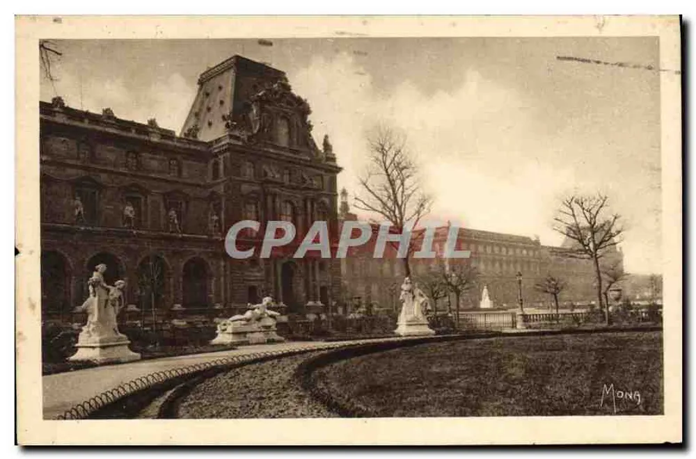 O Louvre (Pavilhões La Trémoille e Mollien) e as Tuileries (Pavilhão de Flore) — Edições de Arte NOVA, Paris — número de série não visível - Frente