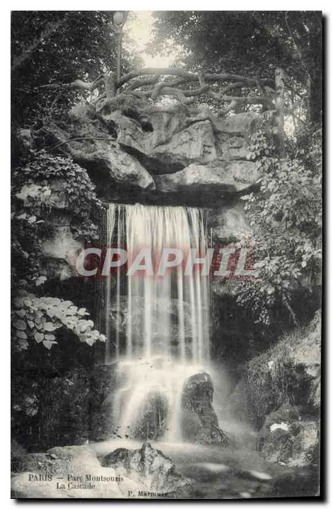 PARIS — Pary Montsouris — A Cachoeira — P. Marmure - Frente
