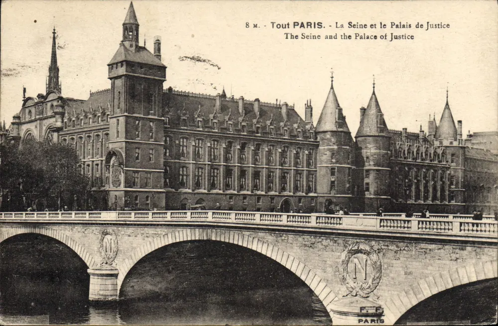 Paris - Die Seine und das Palais de Justice — ALLES PARIS, 8 m. — Verlag Paris - Vorderseite