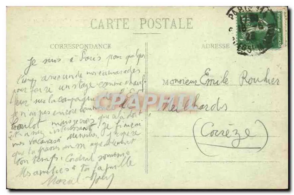 Paris - Die Seine und das Palais de Justice — ALLES PARIS, 8 m. — Verlag Paris - Rückseite