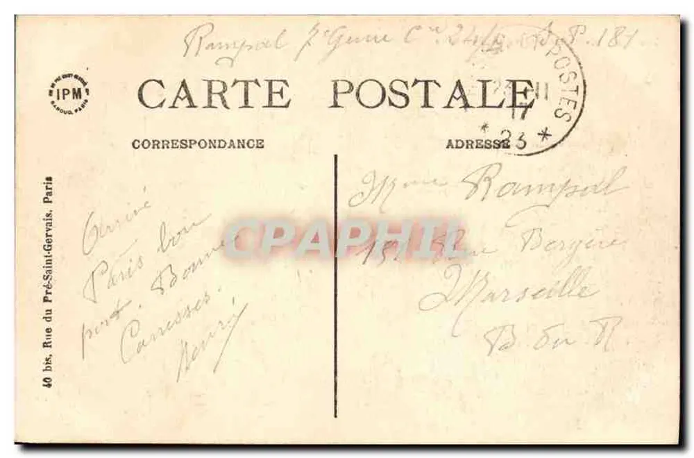 Paris — A Igreja da Madeleine — D.C. Gaby & Cie, n°78 - Verso