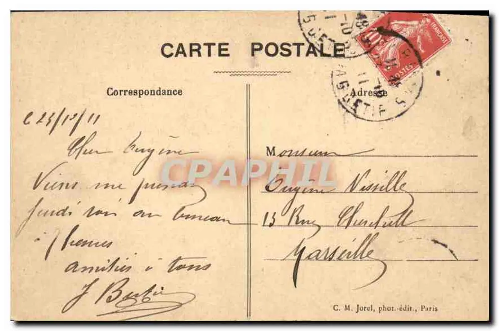 Paris - Allgemeiner Blick auf den Place de l'Étoile - C.M. - Rückseite